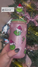 Load and play video in Gallery viewer, Grinch snow globe glass