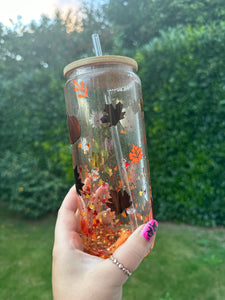 Autumn leaves snowglobe