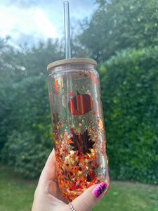 Autumn leaves snowglobe