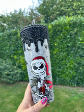 Load image into Gallery viewer, Nightmare before Christmas snowglobe tumbler
