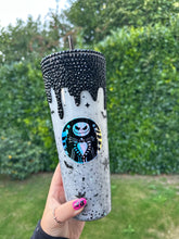 Load image into Gallery viewer, Nightmare before Christmas snowglobe tumbler

