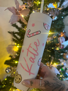 Candy canes and cookies skinny tumbler!