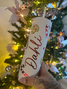 Candy canes and cookies skinny tumbler!