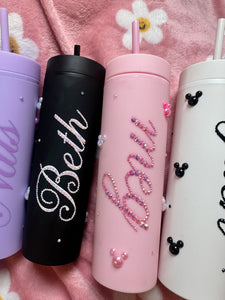 Personalised Disney pearl tumblers