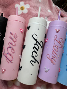 Personalised Disney pearl tumblers