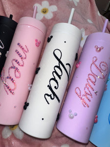 Personalised Disney pearl tumblers