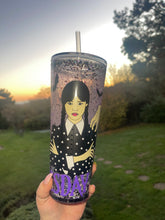 Load image into Gallery viewer, Wednesday snowglobe tumbler
