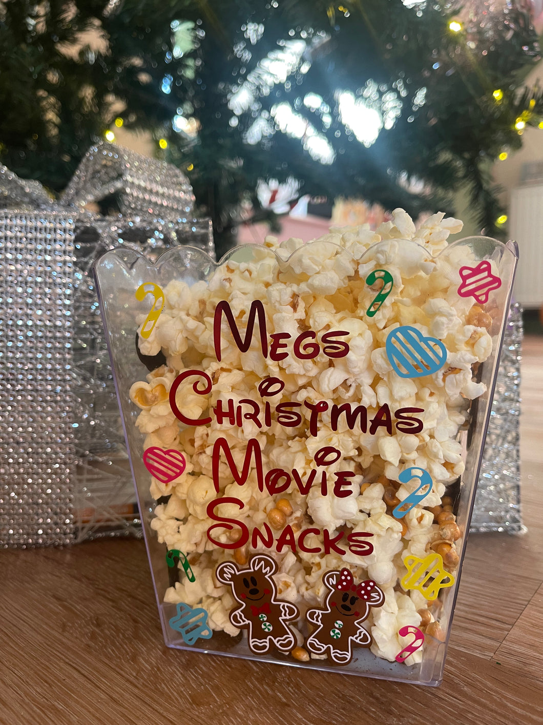 Christmas popcorn bucket